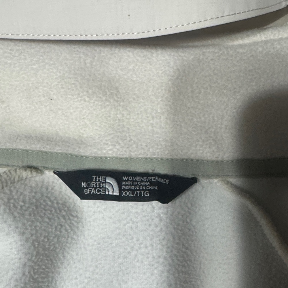 The North Face Women's Gray and Cream Ski Jacket - Picture 2 of 2